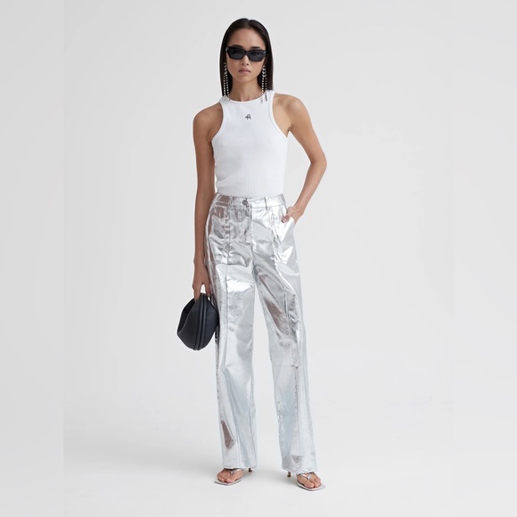 4th & reckless Zelda metallic trouser straight leg - Picture 16 of 16